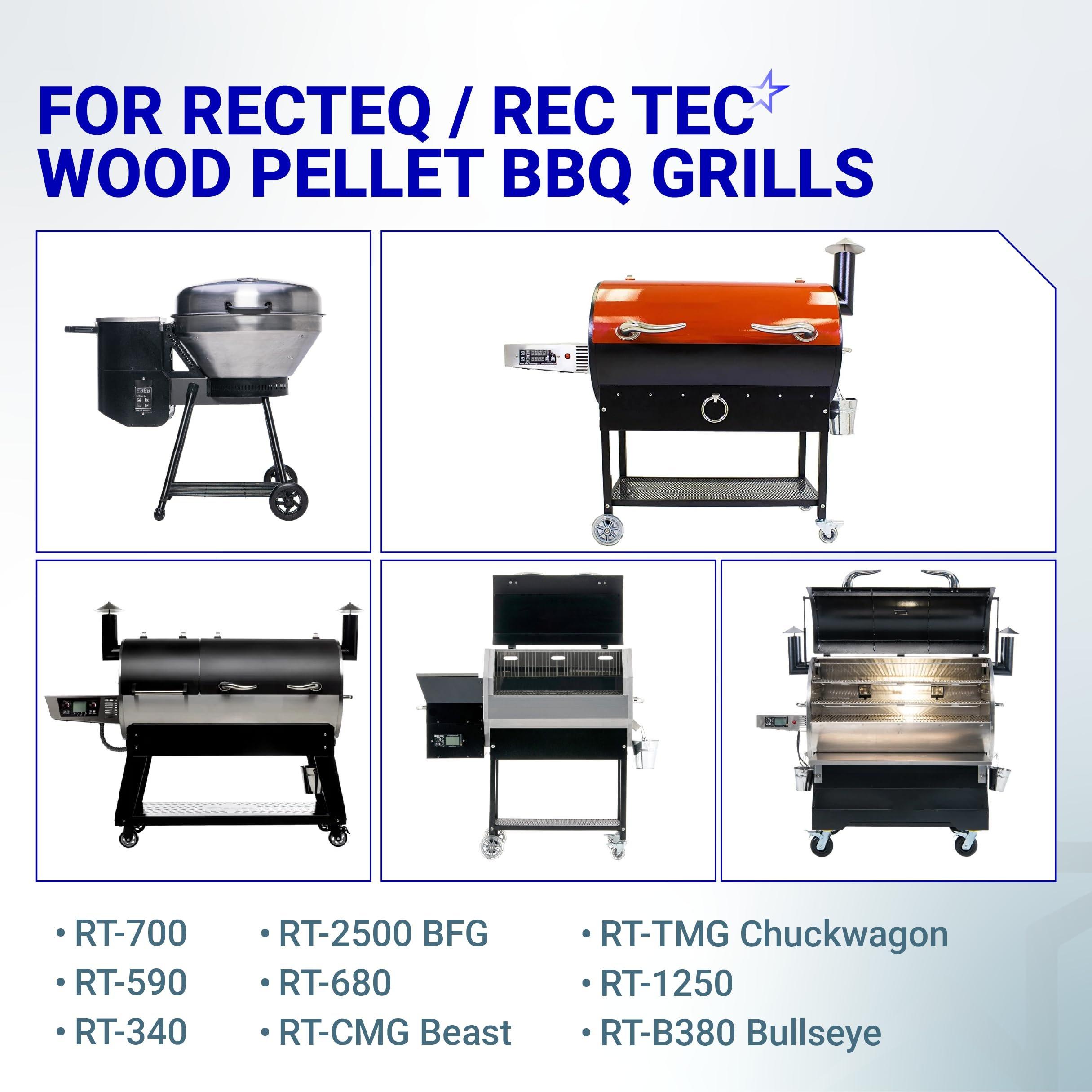 [Lifetime Warranty] Temperature Meat Probe with Thermometer Probe Holder Clip Replacement for Rec Tec Recteq RT-B380 Bullseye, RT-590, RT-700 Wood Pellet Grills - Pack of 2 image 4