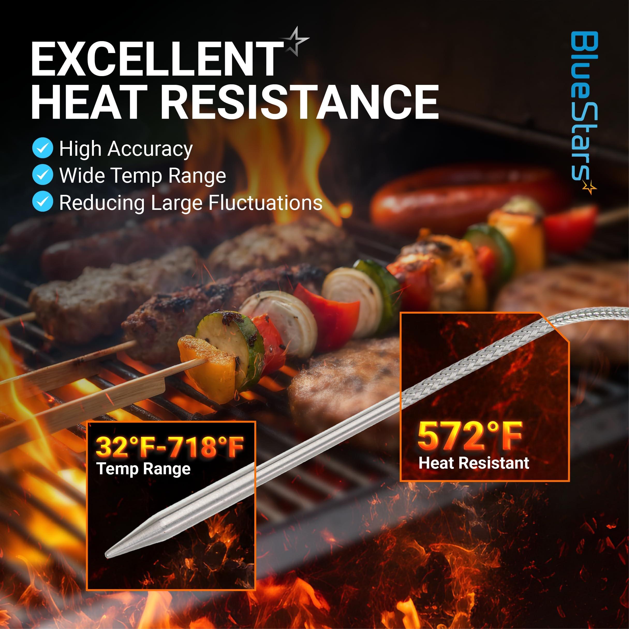 [Lifetime Warranty] Temperature Meat Probe with Thermometer Probe Holder Clip Replacement for Rec Tec Recteq RT-B380 Bullseye, RT-590, RT-700 Wood Pellet Grills - Pack of 2 image 6