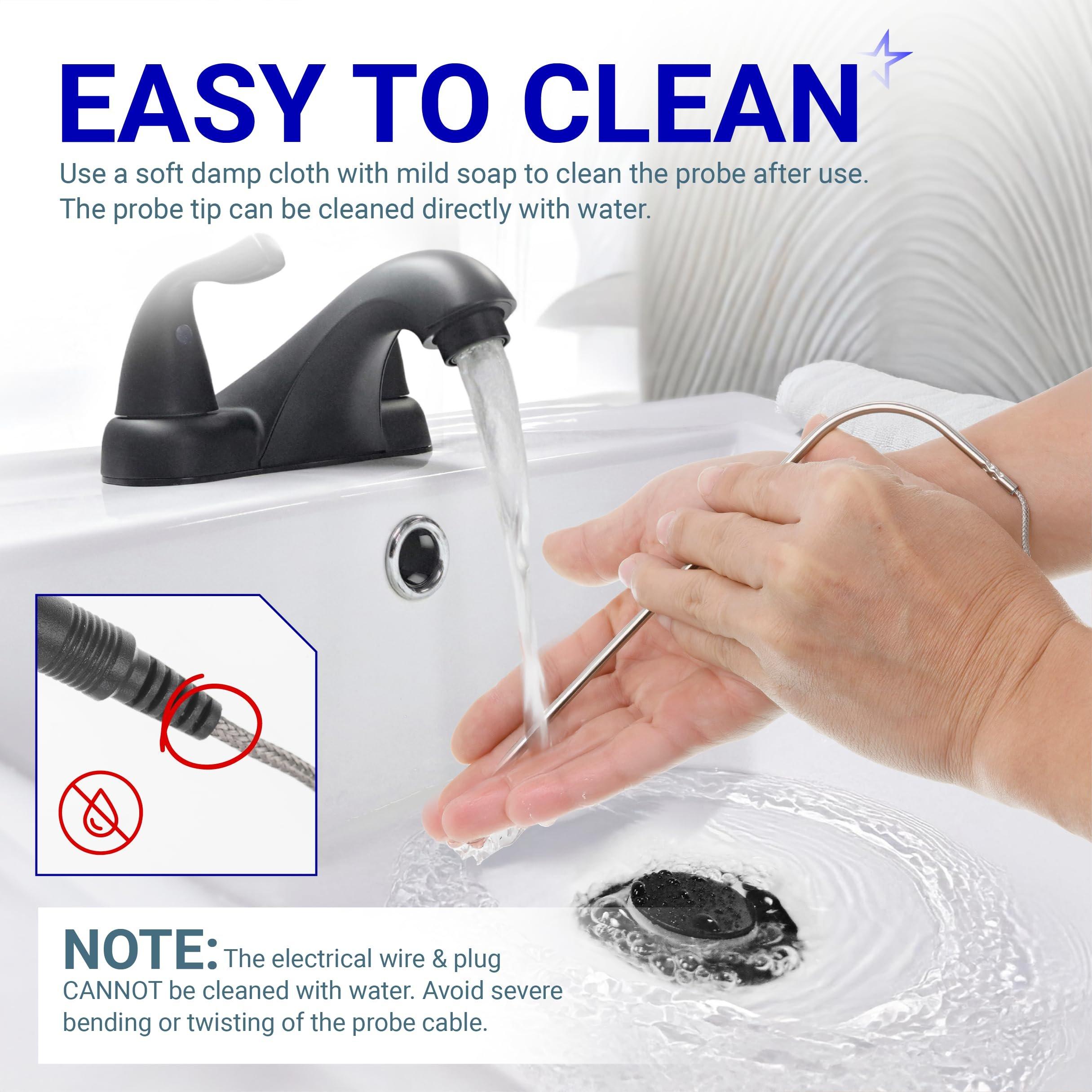 [Lifetime Warranty] Temperature Meat Probe with Thermometer Probe Holder Clip Replacement for Rec Tec Recteq RT-B380 Bullseye, RT-590, RT-700 Wood Pellet Grills - Pack of 2 image 8