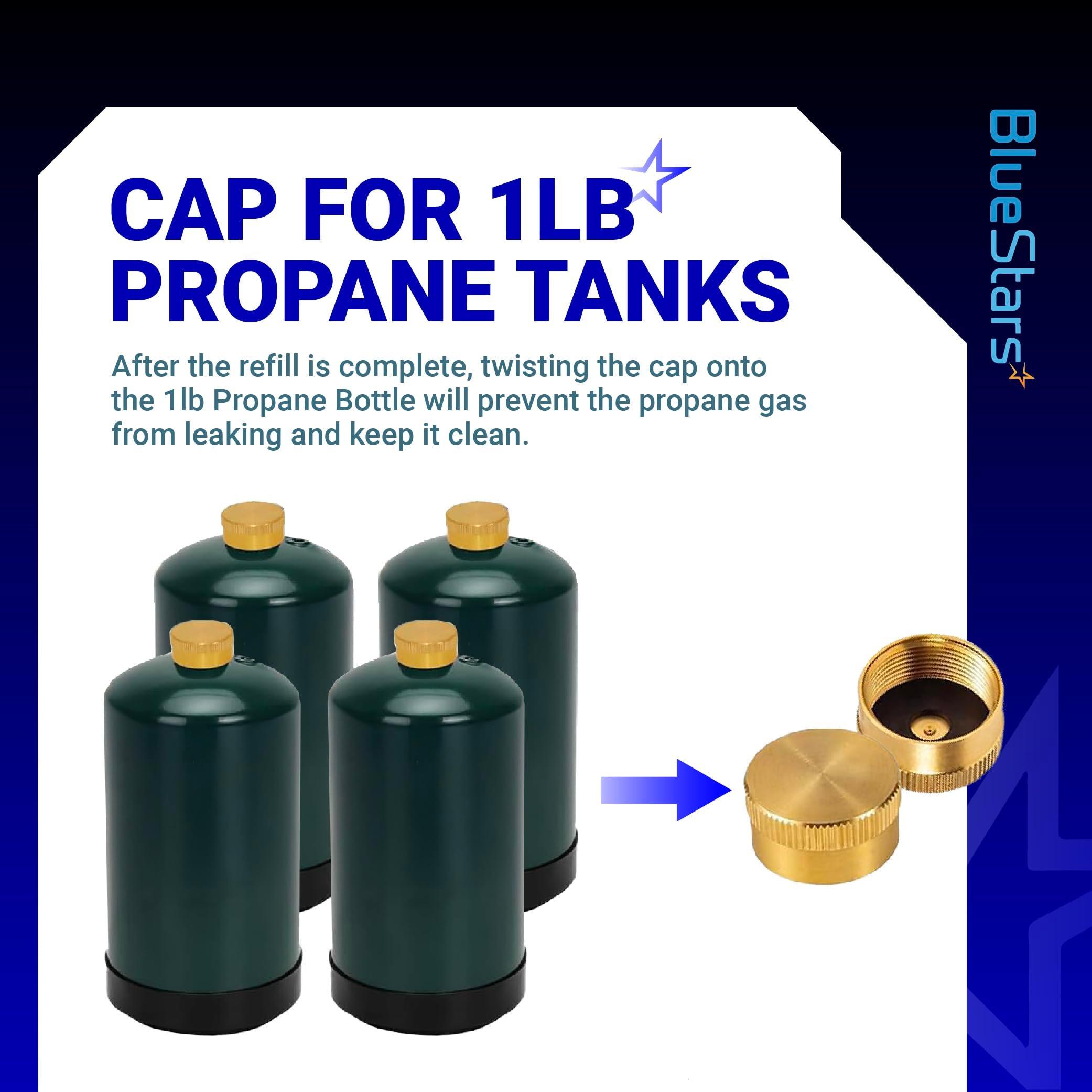 [Lifetime Warranty] Propane Refill Adapter for 1 LB. Tanks - Solid Brass Propane Adapter 20lb to 1lb Converter with Gauge Valve - Propane Refill Elbow Adapter for BBQ Grill Stove Camping RV image 7