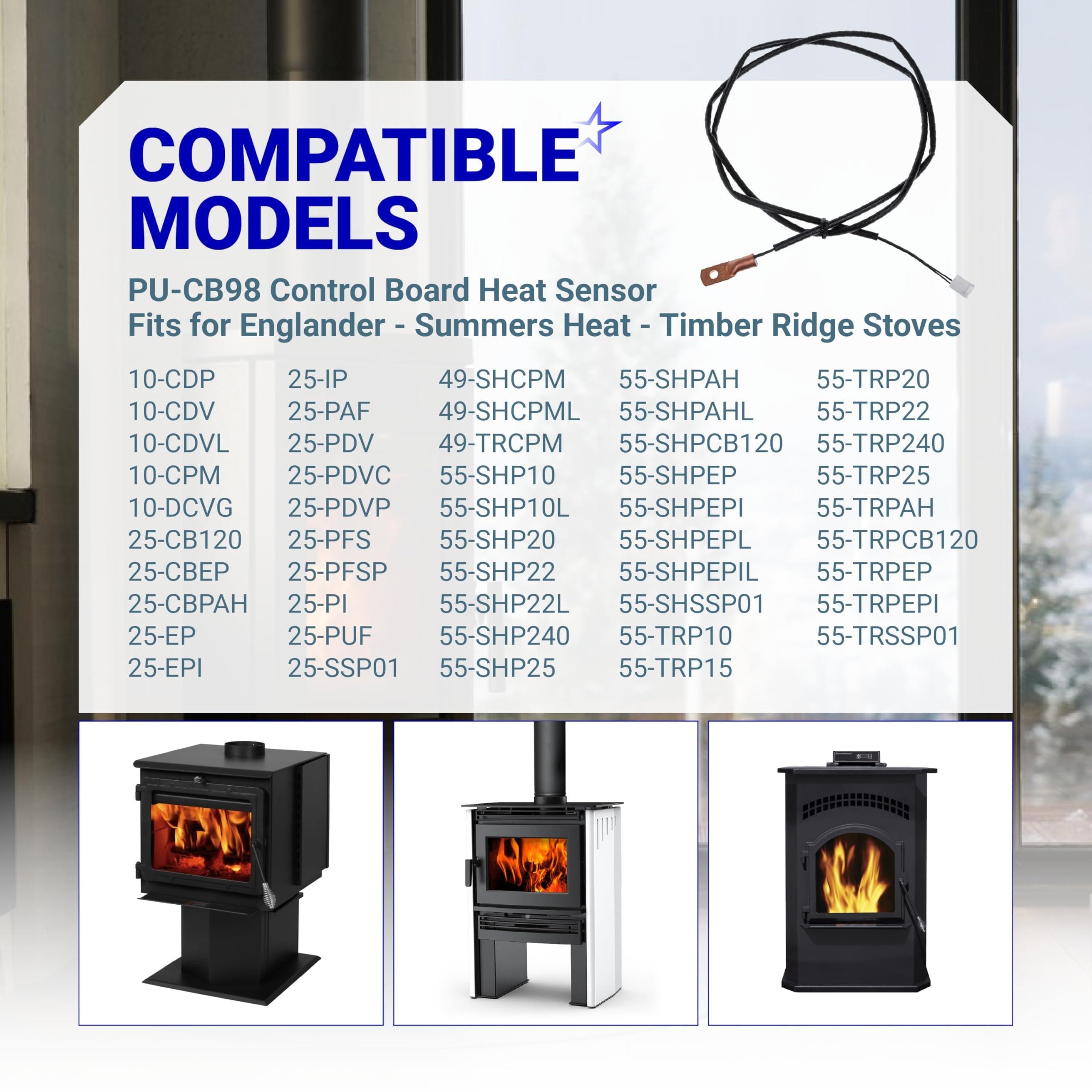 [Lifetime Warranty] PU-CB98 Control Board Heat Sensor - Compatible with Englander Pellet & Multi-Fuel Stoves 10-CDV 10-CPM 25-EP 25-EPI 25-IP 25-PAF 25-PDV 25-PDVC 25-PFS 25-PI 25-PUF PU-CBHS image 4