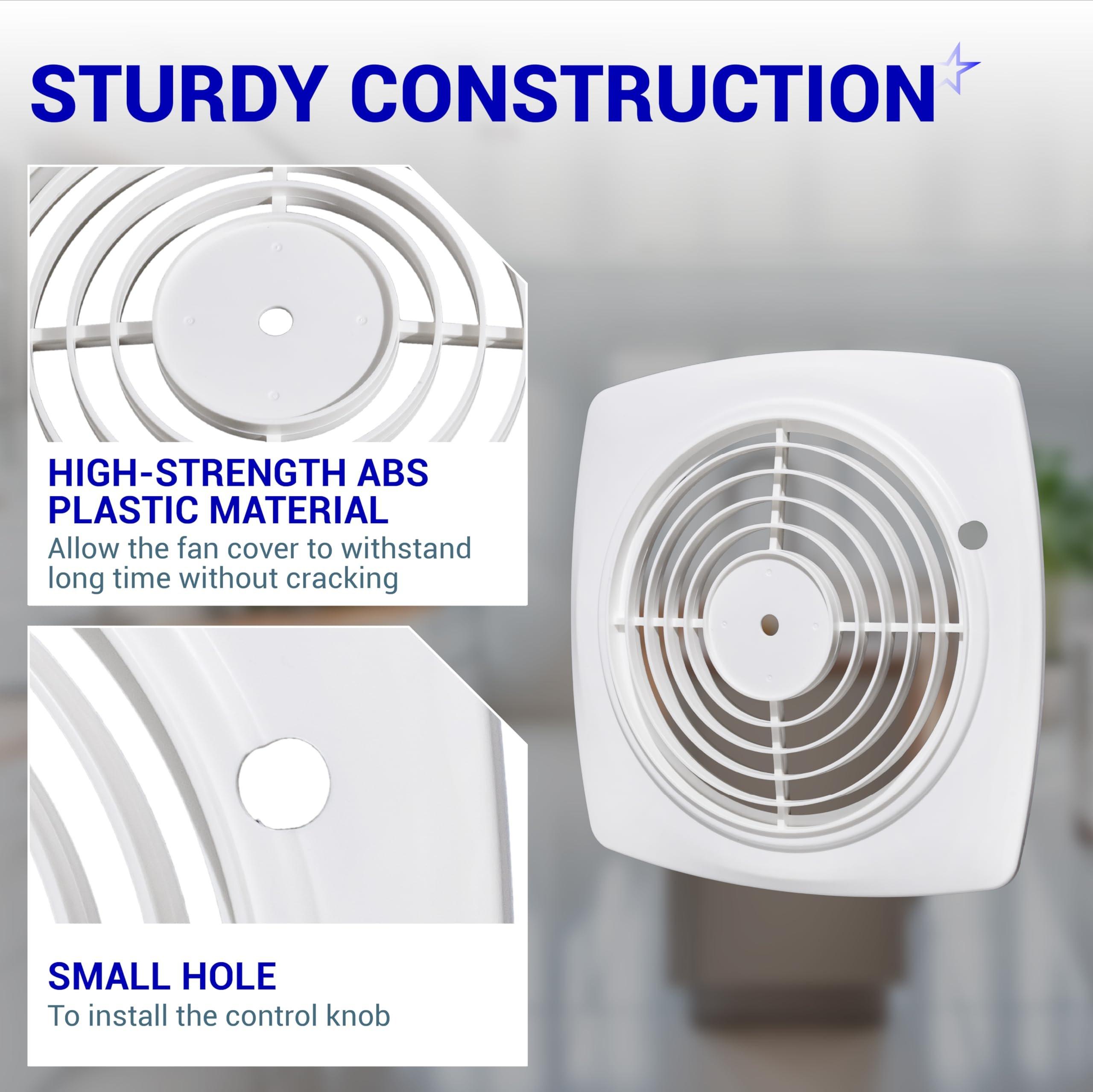 [Lifetime Warranty] 97011790 S97011790 Bathroom Exhaust Fan Cover - Compatible with Nutone Broan Wall Fan - Replaces 509S-A 509S-B 509SMG 503 505 507 - 11.5 x 11.5 Inch ABS Wall Ventilation Grille image 3