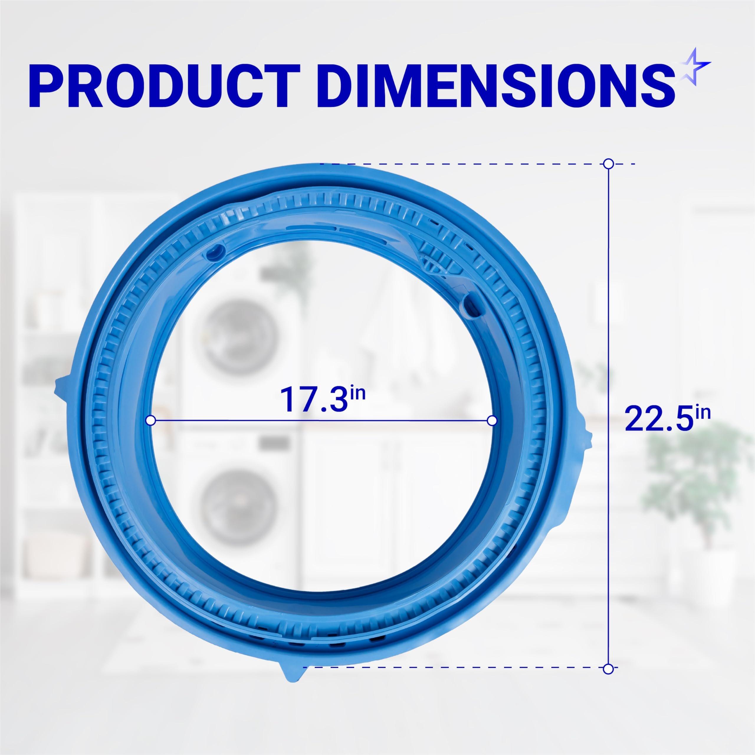 [Lifetime Warranty] WH05X29521 Washer Door Gasket - Compatible with GE GFW550SSN0WW GFW550SSN2WW GFW550SSN5WW GFW550SSN1WW GFW550SPR5RS GFW510SCN0WW - Replaces AP6983548 PS12743602 EAP12743602 4978358 image 1