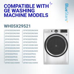 [Lifetime Warranty] WH05X29521 Washer Door Gasket - Compatible with GE GFW550SSN0WW GFW550SSN2WW GFW550SSN5WW GFW550SSN1WW GFW550SPR5RS GFW510SCN0WW - Replaces AP6983548 PS12743602 EAP12743602 4978358 thumbnail 2