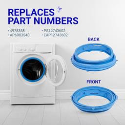 [Lifetime Warranty] WH05X29521 Washer Door Gasket - Compatible with GE GFW550SSN0WW GFW550SSN2WW GFW550SSN5WW GFW550SSN1WW GFW550SPR5RS GFW510SCN0WW - Replaces AP6983548 PS12743602 EAP12743602 4978358 thumbnail 5