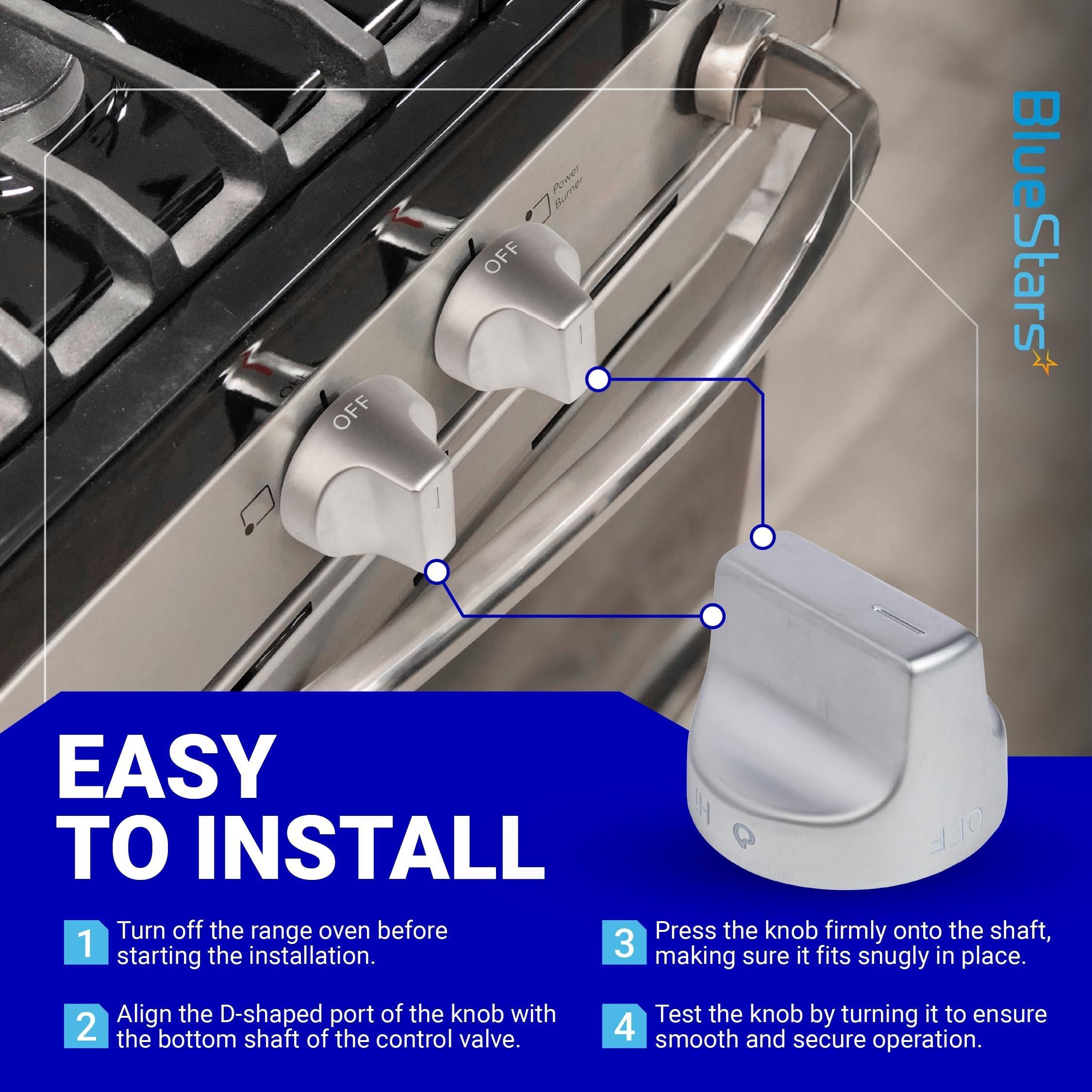 [Lifetime Warranty] W11239985 W10850015 Stove Knob Replacement - Compatible with Whirlpool WFG550S0HZ0, WFG550S0LV1, WFG525S0HV1, WFG535S0JV0, WFG550S0HV0, WFG525S0JZ0, WFG550S0HV3 - Replaces W11032553 4845290 image 6