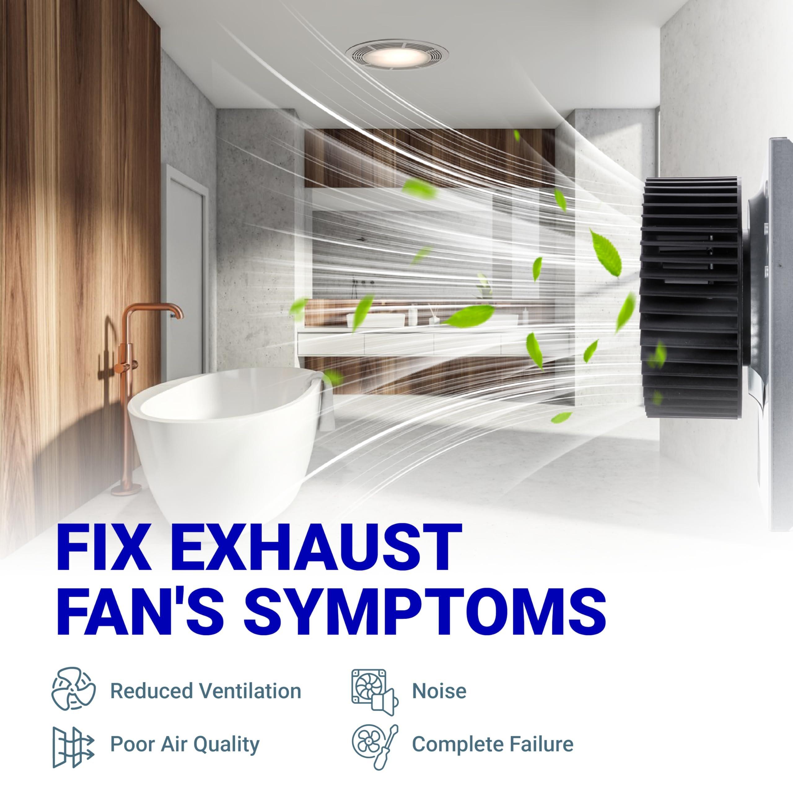 [Lifetime Warranty] S97015157 Bathroom Exhaust Fan Motor Assembly - 8"× 8-1/4" Housing - Compatible with Broan NuTone - Motor Replacement 110 CFM/ 4 Sones image 3