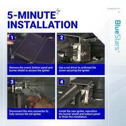 [Lifetime Warranty] 316489400 Range Oven Igniter for Frigidaire Kenmore Electrolux Crosley Range Oven - Replaces 316428500 316428501 5304462661 7316489400 1197384 AP3963540 PS1528534 EAP1528534 and more thumbnail 6