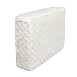 [Lifetime Warranty] Window Air Conditioner Cover Indoor with Velcro Sides - Inside AC Cover for Winter - Polyester Fiber Fill Layers Insulation - 17" x 13" x 3.5" - White thumbnail 0