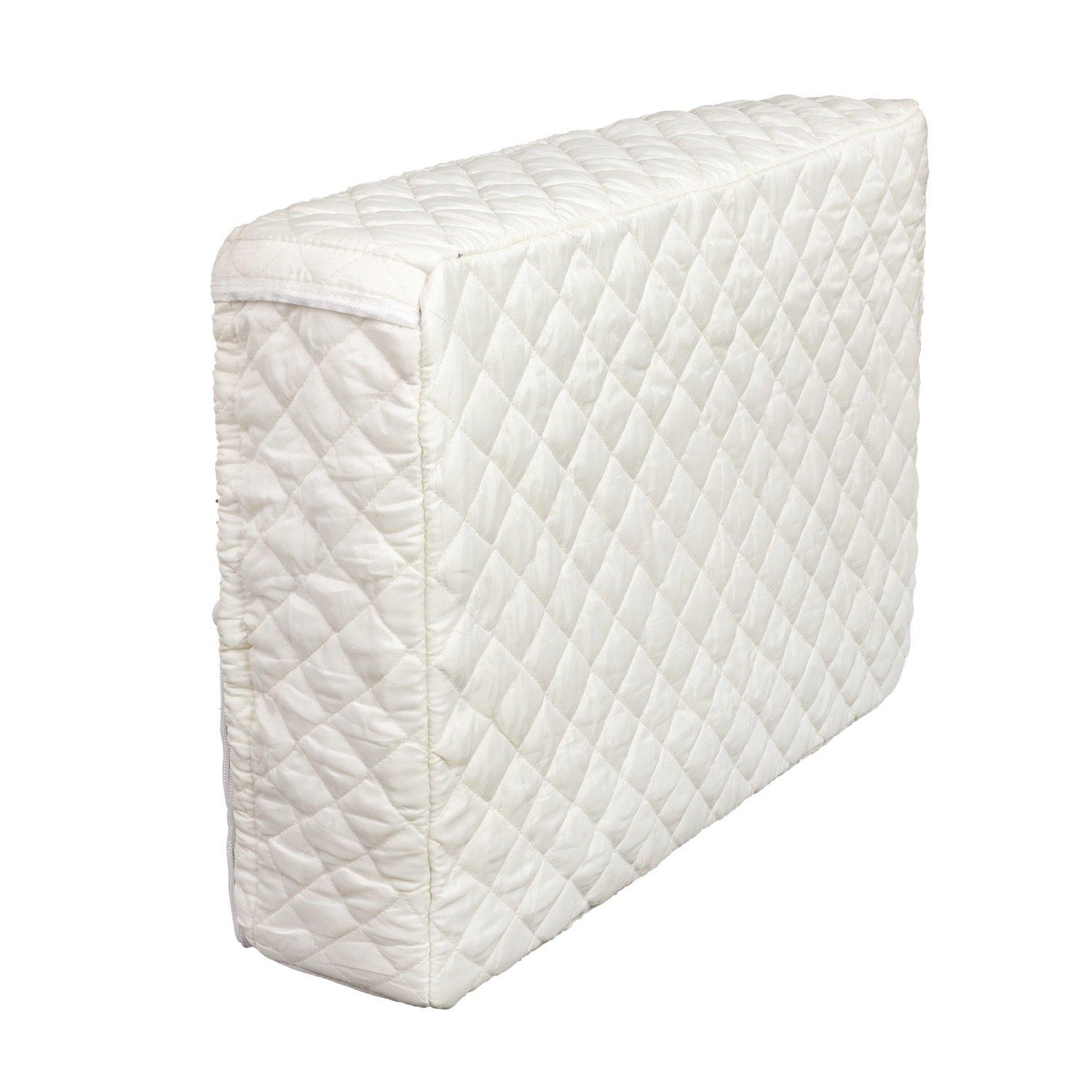 [Lifetime Warranty] Window Air Conditioner Cover Indoor with Velcro Sides - Inside AC Cover for Winter - Polyester Fiber Fill Layers Insulation - 17" x 13" x 3.5" - White image 0