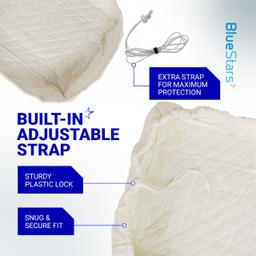 [Lifetime Warranty] Window Air Conditioner Cover Indoor with Velcro Sides - Inside AC Cover for Winter - Polyester Fiber Fill Layers Insulation - 17" x 13" x 3.5" - White thumbnail 3