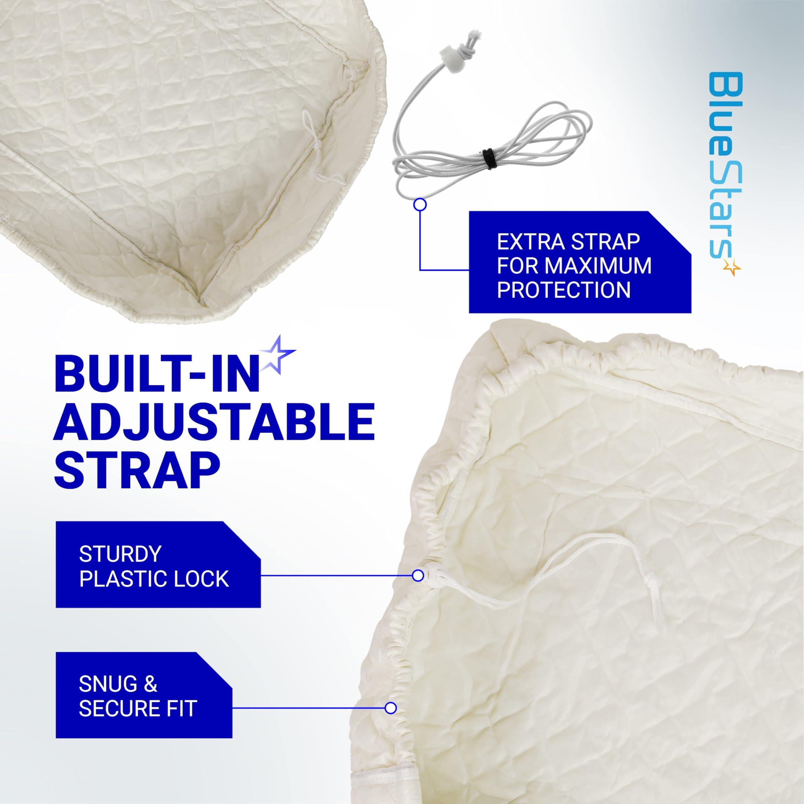 [Lifetime Warranty] Window Air Conditioner Cover Indoor with Velcro Sides - Inside AC Cover for Winter - Polyester Fiber Fill Layers Insulation - 17" x 13" x 3.5" - White image 3