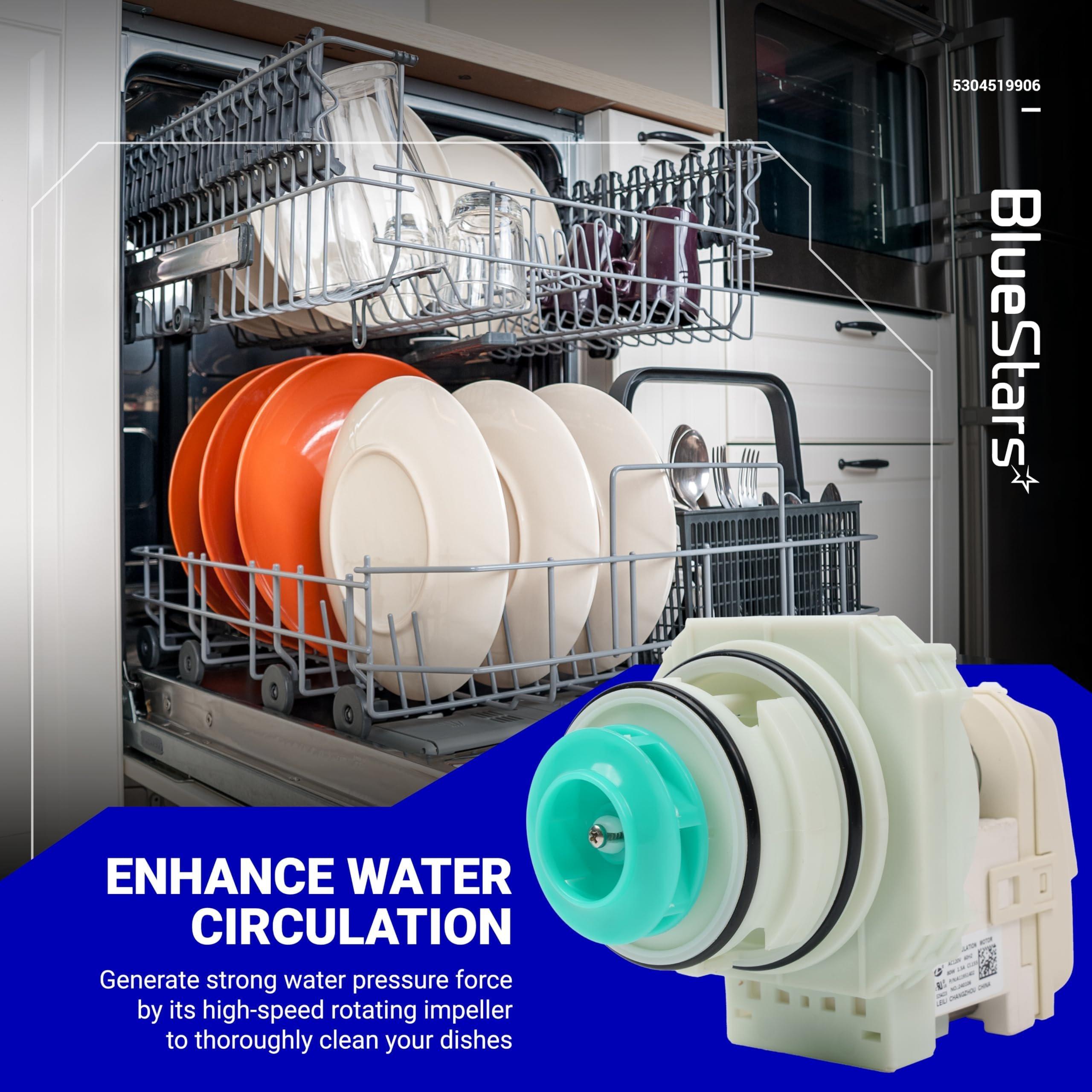 [Lifetime Warranty] 5304519906 Dishwasher Pump and Motor Assembly - Compatible with Frigidaire, IKEA, White-Westinghouse Dishwashers - Replaces AP6840161 PS12712308 EAP12712308 image 1