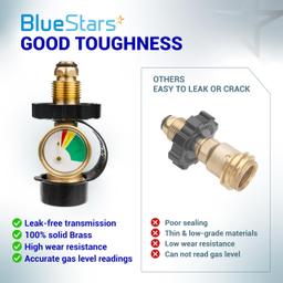 [Lifetime Warranty] 100 lb Propane Tank Adapter, POL Propane Gauge for 100 lb Propane Tank, Converts POL LP Tank Service Valve to QCC1/Type 1 - Old to New Connection Type thumbnail 6