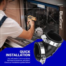 [Lifetime Warranty] W10445975 Dishwasher Circulation Pump Hose - Compatible with Whirlpool Kenmore Amana Maytag KitchenAid Dishwashers - Replaces PS3651318 W10445975VP AP5618621 thumbnail 5