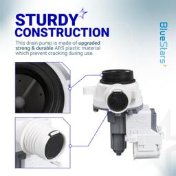 [Lifetime Warranty] W11399437 Washer Drain Pump - For Whirlpool WTW5000DW3 WTW5010LW0 WTW5105HW1 Maytag MVW4505MW1 MVW5430MW0 MVWC565FW3 Kenmore - Replaces W11259498 AP6974144 PS12731241 EAP12731241 thumbnail 3