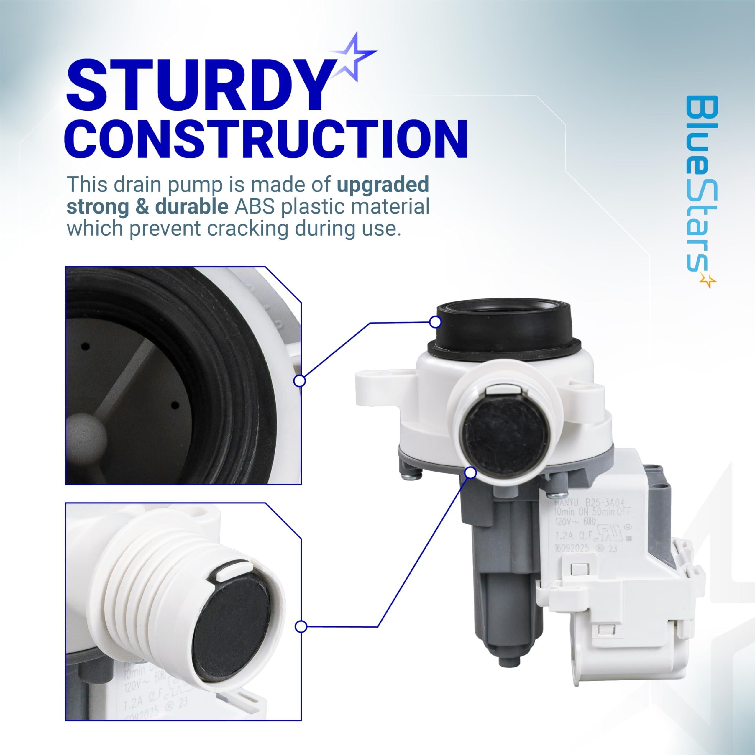 [Lifetime Warranty] W11399437 Washer Drain Pump - For Whirlpool WTW5000DW3 WTW5010LW0 WTW5105HW1 Maytag MVW4505MW1 MVW5430MW0 MVWC565FW3 Kenmore - Replaces W11259498 AP6974144 PS12731241 EAP12731241 image 3