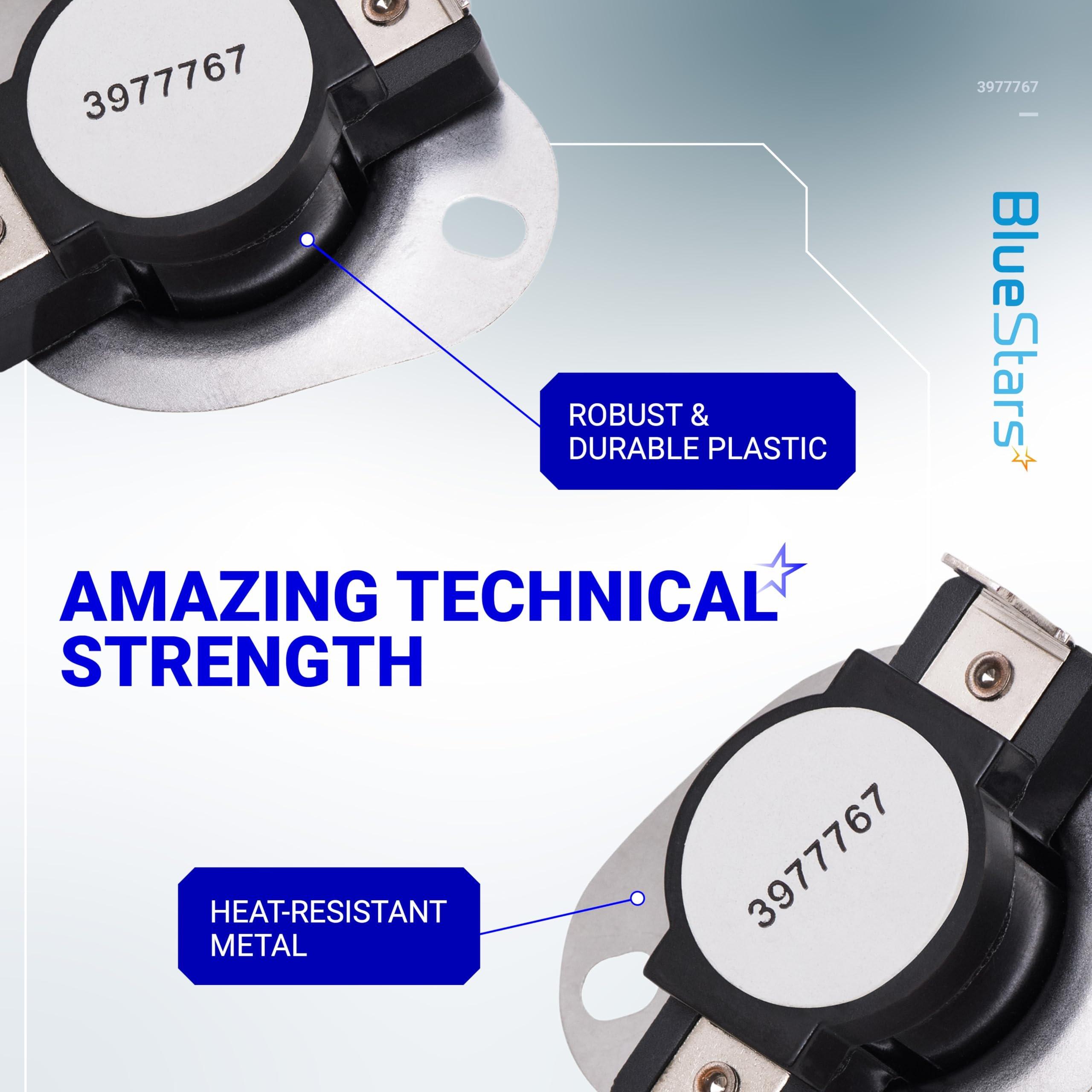 [Lifetime Warranty] 3977767 Dryer Thermostat Replacement - Compatible with Whirlpool & Kenmore Dryers - Replaces 3399693 WP3977767 WP3977767VP - Pack of 3 image 2