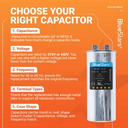 [Lifetime Warranty] 50 uF MFD Â±5% 370/440 VAC CBB65 Motor Run Round Capacitor thumbnail 5