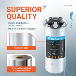 [Lifetime Warranty] 50 uF MFD Â±5% 370/440 VAC CBB65 Motor Run Round Capacitor thumbnail 4