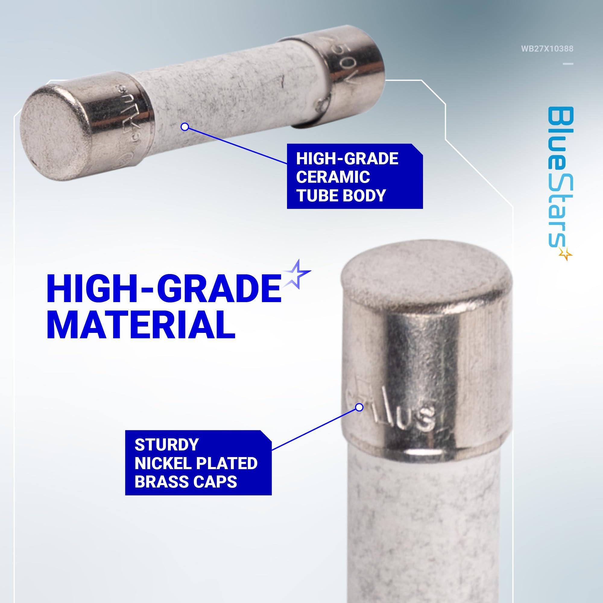 [Lifetime Warranty] Microwave Fuse 20A Ceramic Fuse 20 Amp 250V Slow-Blow - Compatible and Universal Replacement for WB27X10388 GE Whirlpool Kenmore and Other Microwave Ovens - Pack of 5 image 2