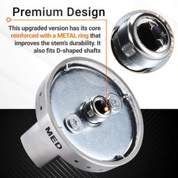 [Lifetime Warranty] DG64-00472A DG64-00347A Samsung Stove Knobs - Compatible with Samsung Range Ovens NX58F5500SS FX510BGS FX710BGS - Replaces PS10058981 AP5949480 - Pack of 5 thumbnail 5