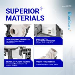 [Lifetime Warranty] W10876600 W10727777 Washer Drain Pump - Compatible with Whirlpool, Maytag Bravos XL MVWB835DW1, Kenmore, Crosley Washing Machines - Replaces W10876600VP, B25-3A04, AP6004933, PS11738156 thumbnail 3