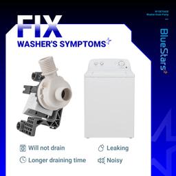 [Lifetime Warranty] W10876600 W10727777 Washer Drain Pump - Compatible with Whirlpool, Maytag Bravos XL MVWB835DW1, Kenmore, Crosley Washing Machines - Replaces W10876600VP, B25-3A04, AP6004933, PS11738156 thumbnail 5