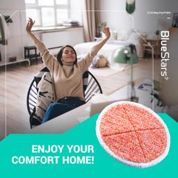 [Lifetime Warranty] 2124, 2039A, 2307, 23157, 20391, 20399 Replacement 2124 Mop Pads - Compatible with Bissell Spinwave Hard Mop Cleaners (Orange) - Pack of 6 thumbnail 8