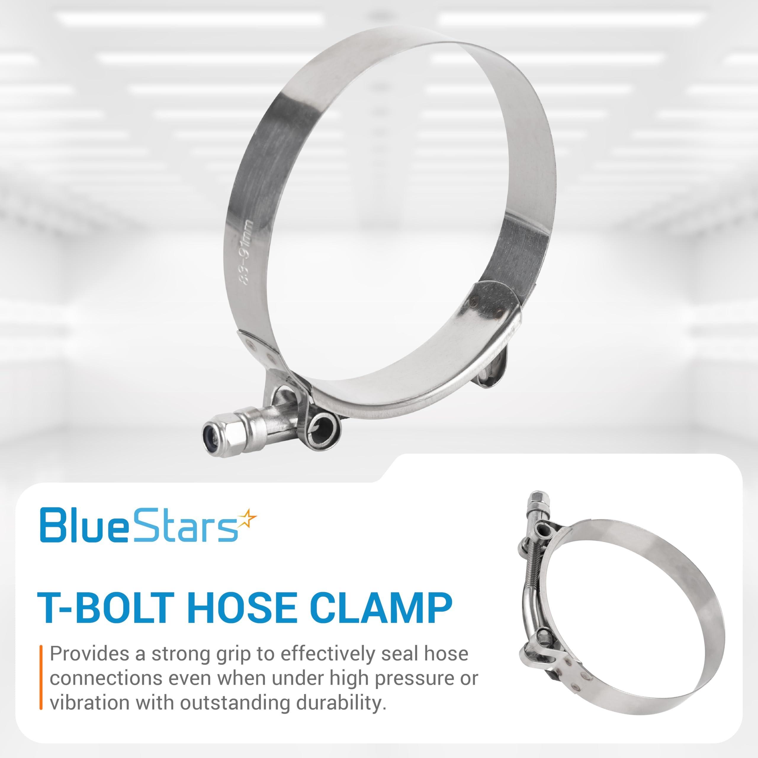 [Lifetime Warranty] 3" T-Bolt Hose Clamps with Working Range image 1