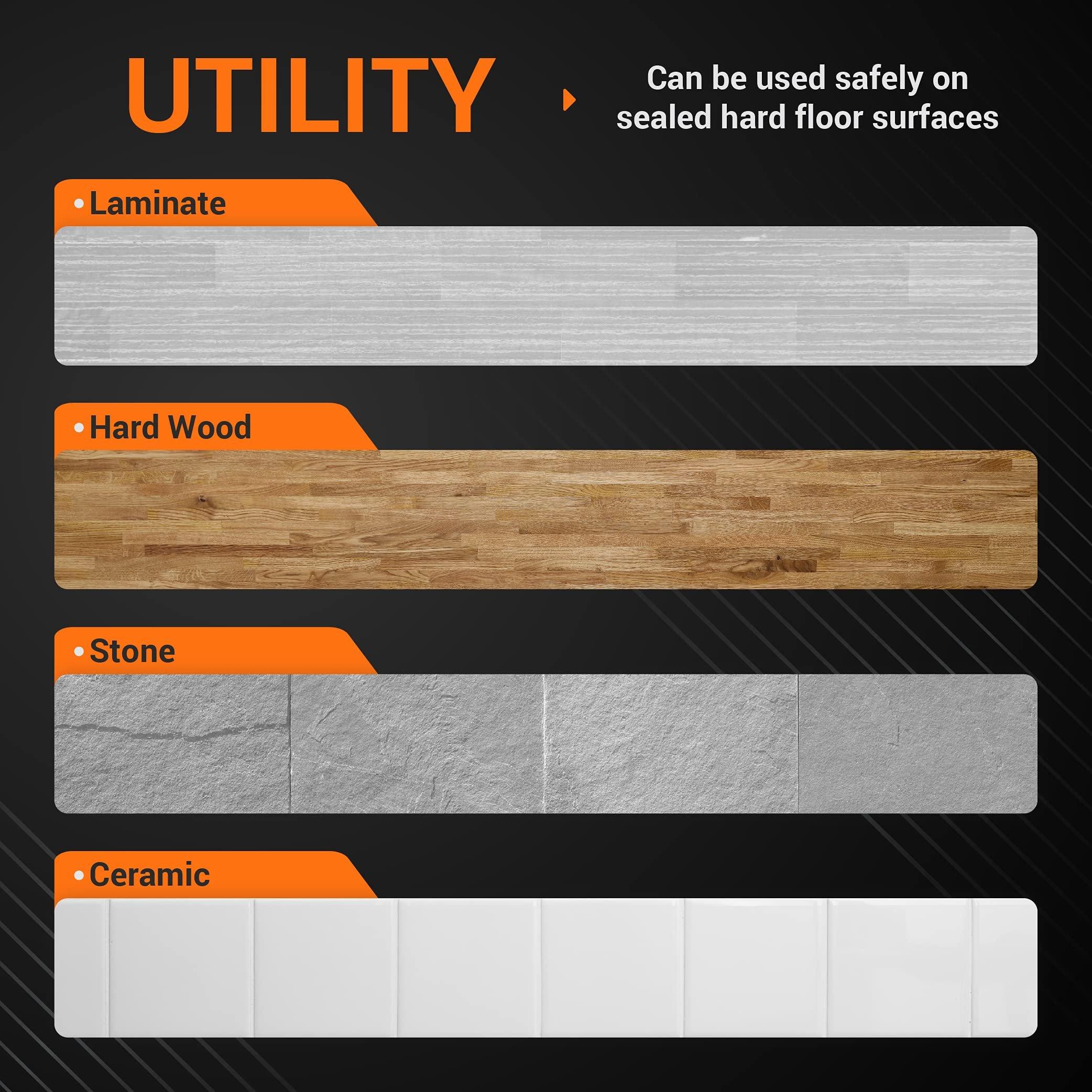 [Lifetime Warranty] 2124, 2039A, 2307, 23157, 20391, 20399 Replacement 2124 Mop Pads - Compatible with Bissell Spinwave Hard Mop Cleaners (Orange) - Pack of 6 image 3