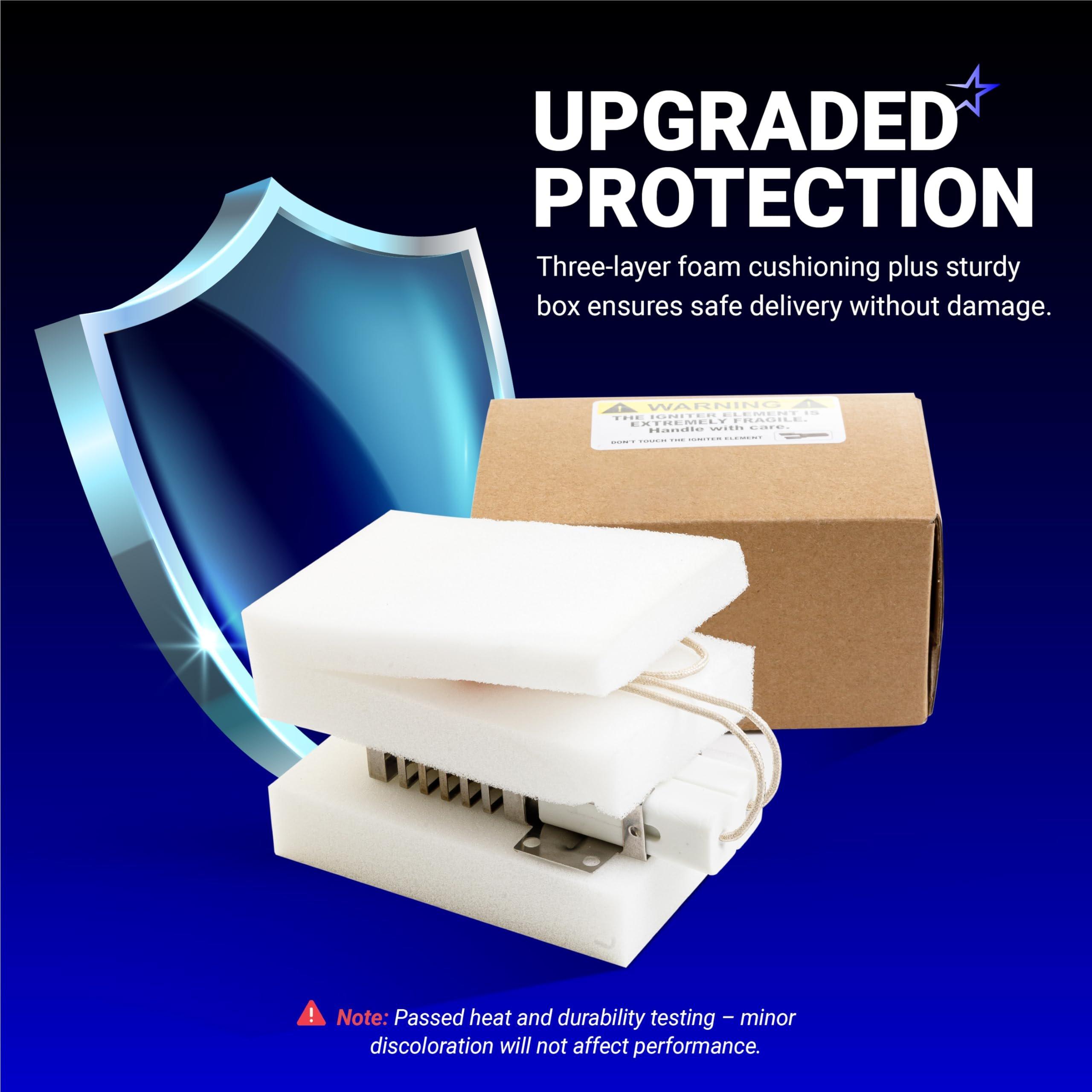 [Lifetime Warranty] AP5315579 Gas Range Oven Igniter - Compatible with Viking Range Ovens - Replaces PB040001 065650-000 702263 SGR40001 GR40001 792263- Includes 2 Igniters and 4 Ceramic Nuts image 3