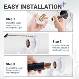 [Lifetime Warranty] RV City Water Inlet Brass with Check Valve - 3/4" NH Female to 1/2" NPT Male Thread - Includes Dust Plug thumbnail 6