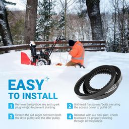 [Lifetime Warranty] 954-04050A 754-04050A Snow Thrower Auger Belt - 1/2" x 35" thumbnail 8