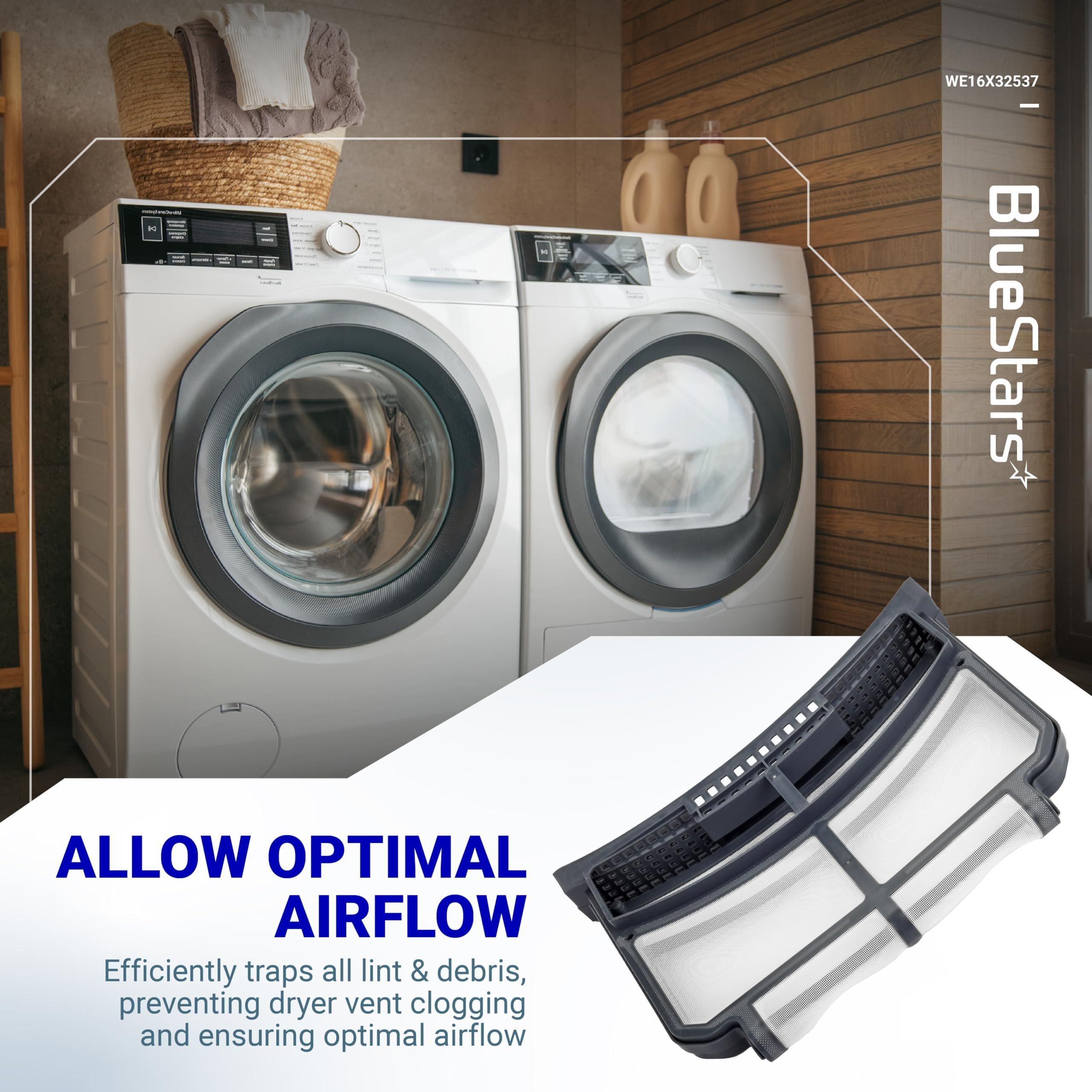 [Lifetime Warranty] WE16X32537 Dryer Lint Filter Trap Screen - Compatible with GE Dryer models GFD55ESMN0DG GFD55ESMN0WW GFD55ESMN1DG - Replaces WE16X29597 AP7205579 4977656 PS12743423 image 1