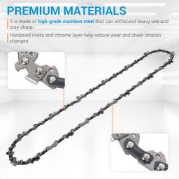 [Lifetime Warranty] 14-inch Chainsaw Chain 3/8" LP Pitch, 0.050" Gauge, 52 Drive Links - Pack of 3 thumbnail 3