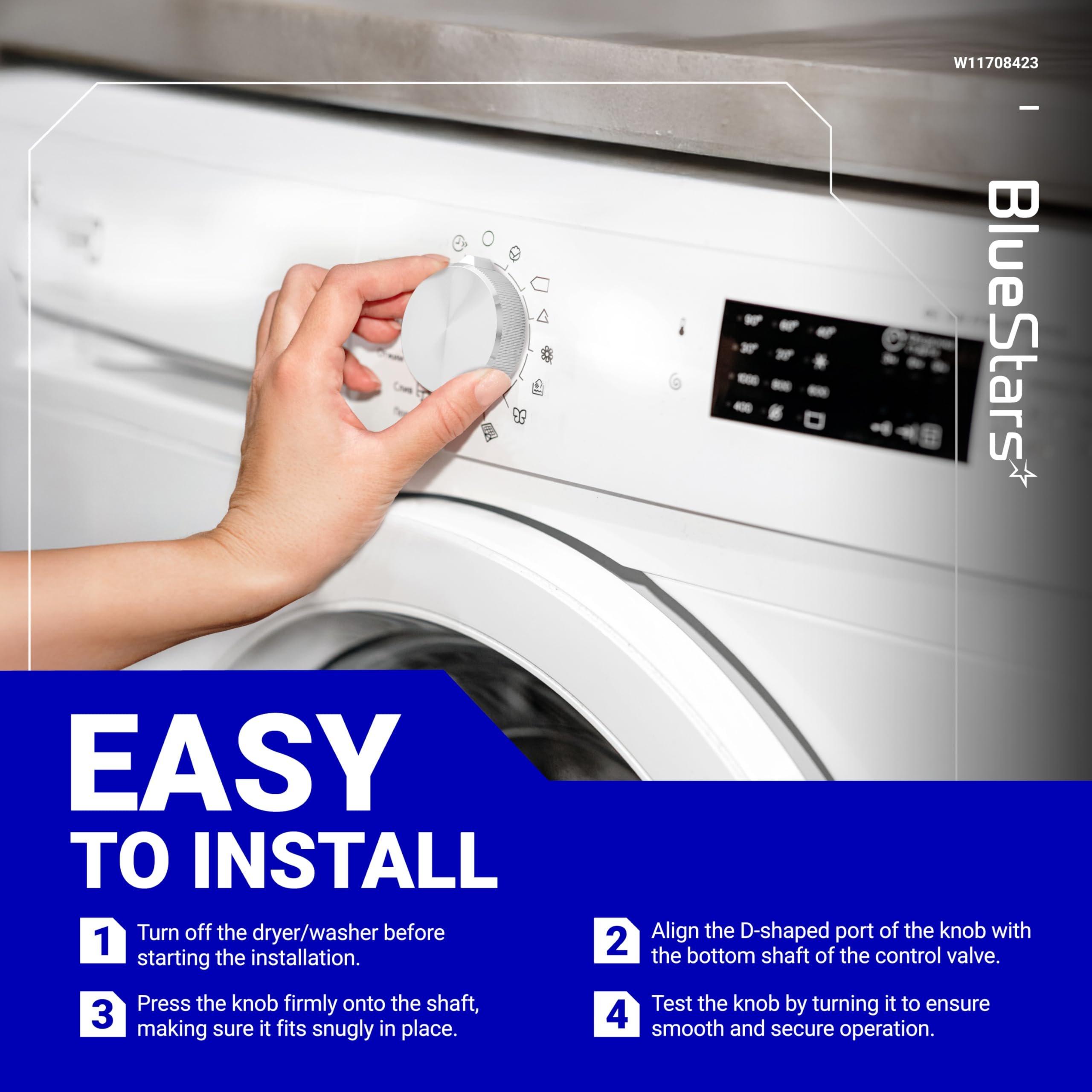 [Lifetime Warranty] W11708423 Washer Dryer Control Knob Assembly - Compatible with Whirlpool Maytag Dryer/Washer - Replaces W11708423, W11677925, 4982643, AP7219300, PS17629456 and More image 8