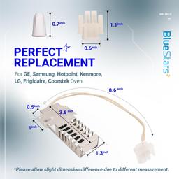 [Lifetime Warranty] WB13K21 Gas Range Oven Igniter - Compatible with GE Samsung Hotpoint Kenmore - Replaces Norton-501a 5303935066 WB2X9998 IG9998 DG94-00520A AP2020569 WB13T10045 thumbnail 1