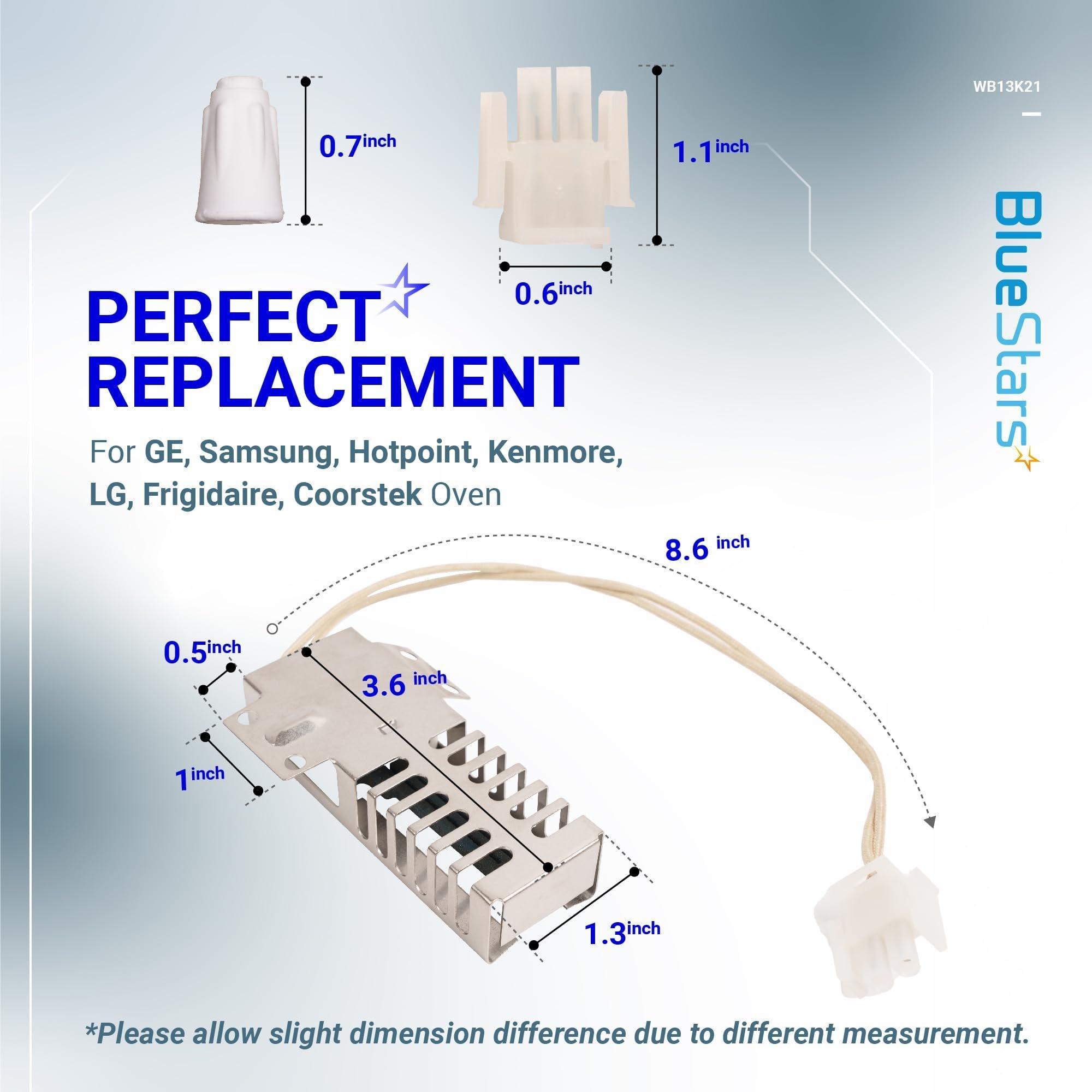 [Lifetime Warranty] WB13K21 Gas Range Oven Igniter - Compatible with GE Samsung Hotpoint Kenmore - Replaces Norton-501a 5303935066 WB2X9998 IG9998 DG94-00520A AP2020569 WB13T10045 image 1
