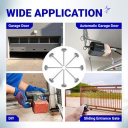 [Lifetime Warranty] 1.8" Steel Garage Door Rollers with 7" Stem for Standard 2" Track Garage Doors (Silver) - Pack of 2 thumbnail 7