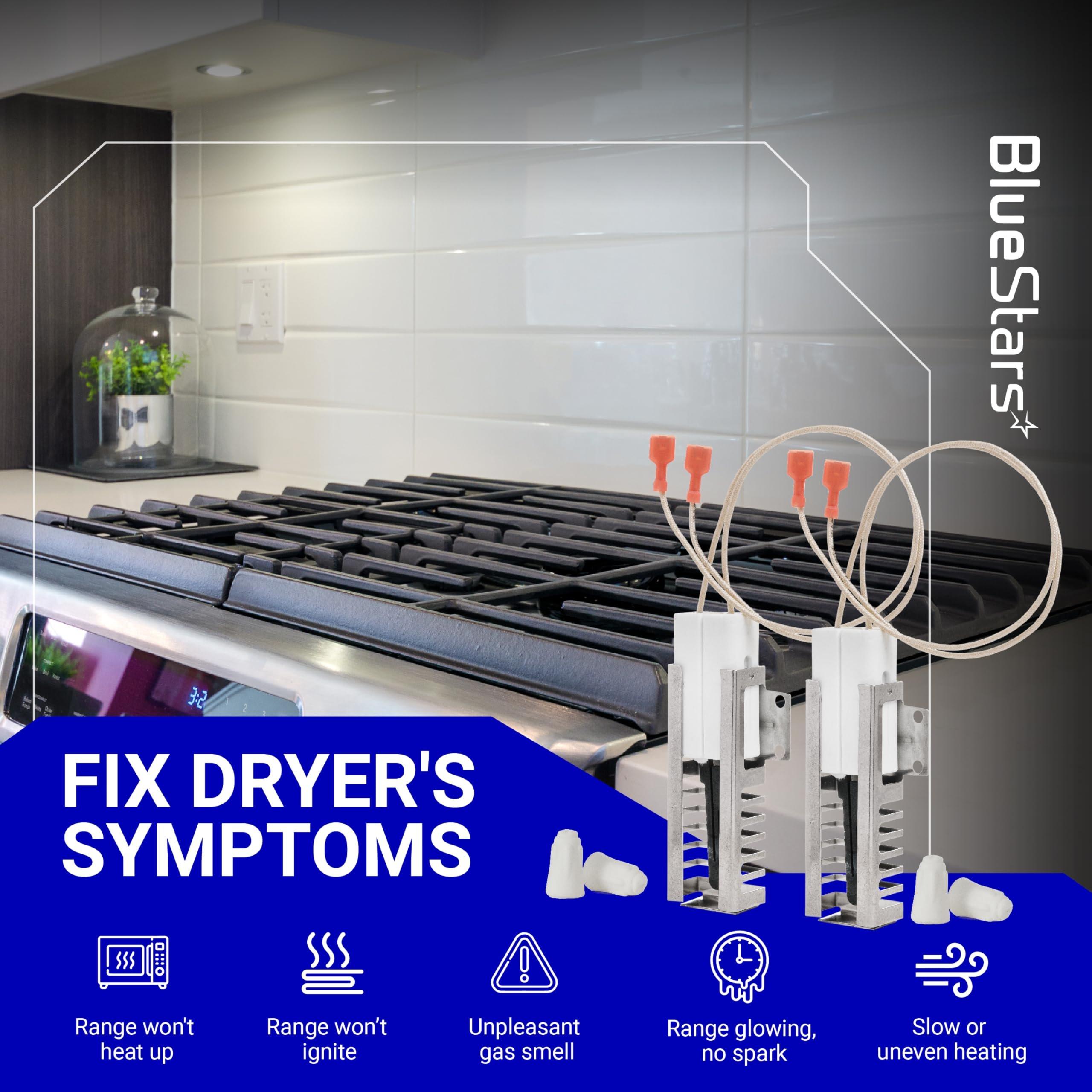 [Lifetime Warranty] AP5315579 Gas Range Oven Igniter - Compatible with Viking Range Ovens - Replaces PB040001 065650-000 702263 SGR40001 GR40001 792263- Includes 2 Igniters and 4 Ceramic Nuts image 5