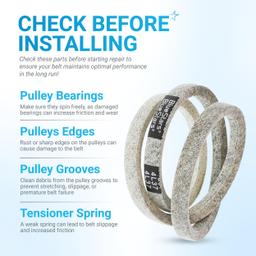 [Lifetime Warranty] 954-04195A Auger Belt for MTD, Cub Cadet, Troy-Bilt, Craftsman, Yard Man, Yard Machines Snowblower Snow Thrower - 1/2" x 37" thumbnail 6