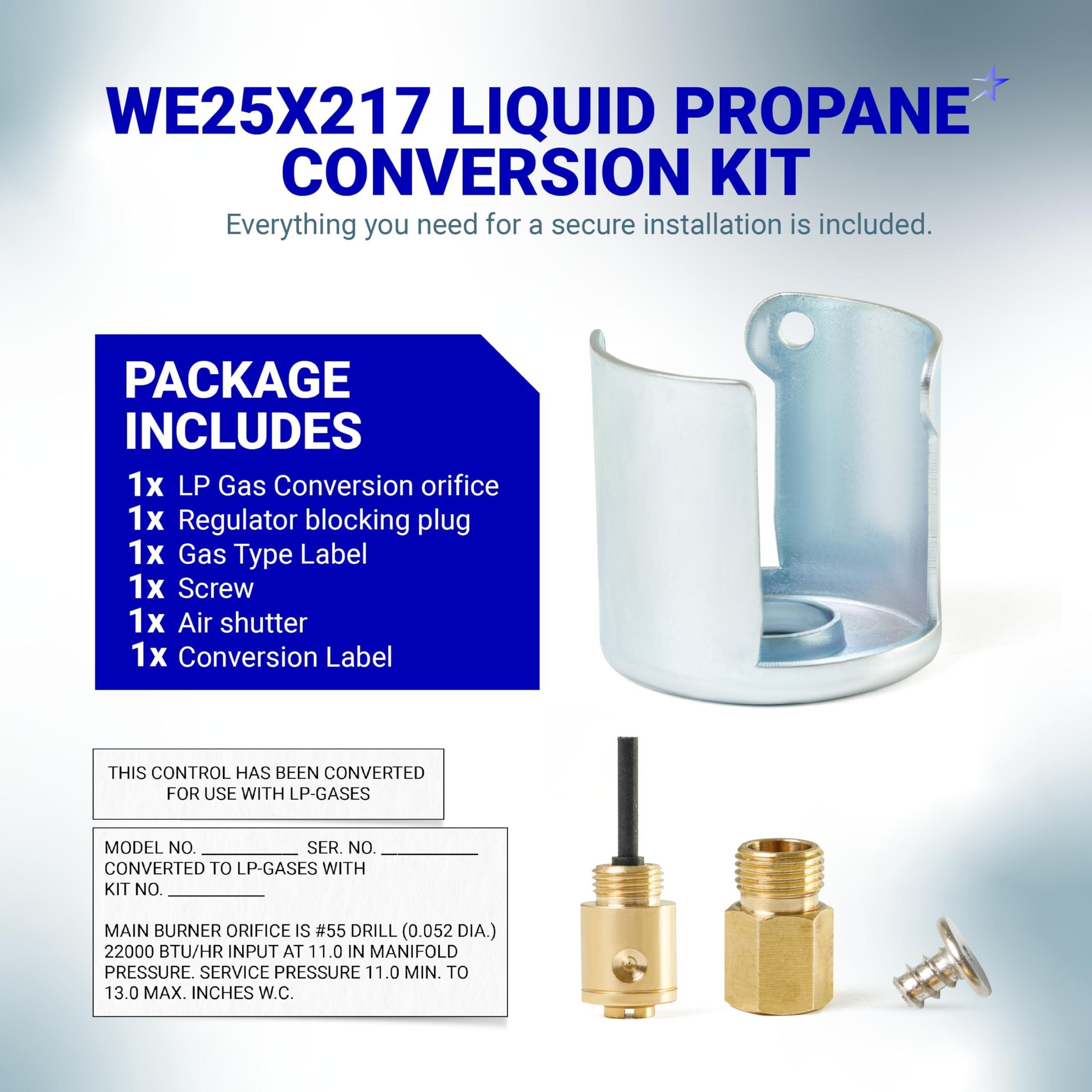 [Lifetime Warranty] WE25X217 Liquid Propane Conversion Kit - Compatible with GE Hotpoint RCA Gas Dryers - Replaces WE25M0032 WE25X0190 WE25X0214 AP2044396 image 1