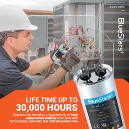 [Lifetime Warranty] 50 uF MFD Â±5% 370/440 VAC CBB65 Motor Run Round Capacitor thumbnail 7