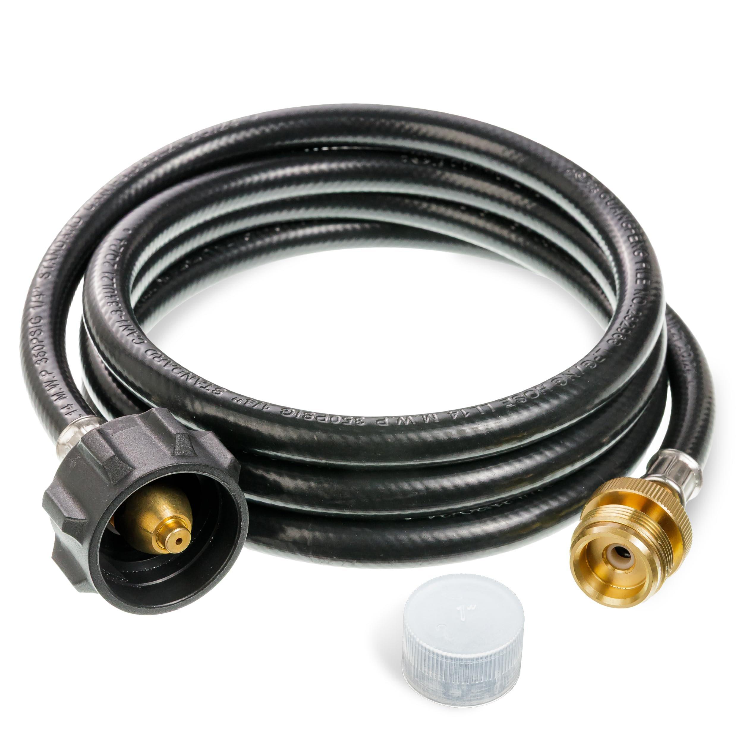 [Lifetime Warranty] 6FT Propane Hose Adapter 1lb to 20lb - Gas Hose image 0