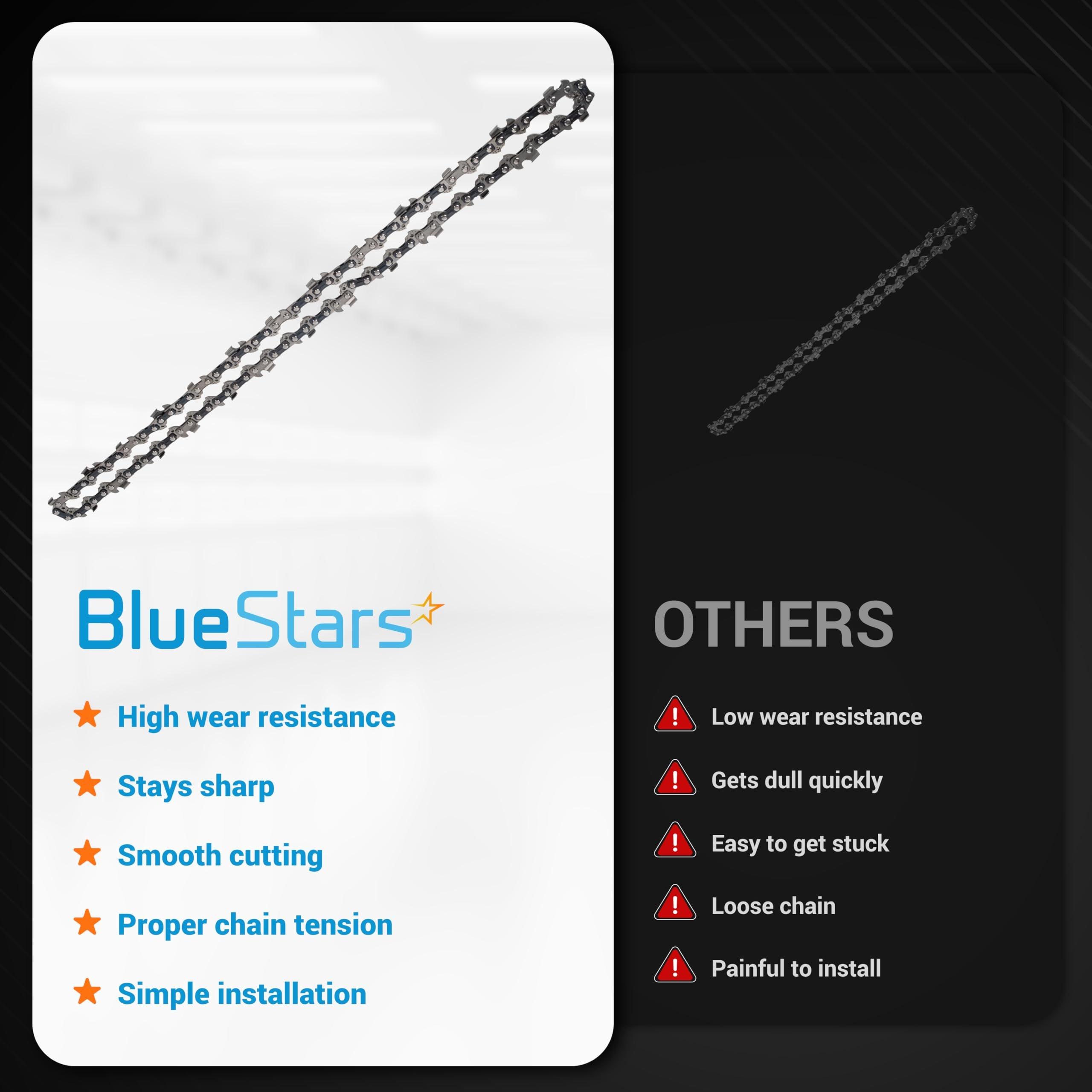 [Lifetime Warranty] 14-inch Chainsaw Chain 3/8" LP Pitch, 0.050" Gauge, 52 Drive Links - Pack of 3 image 4