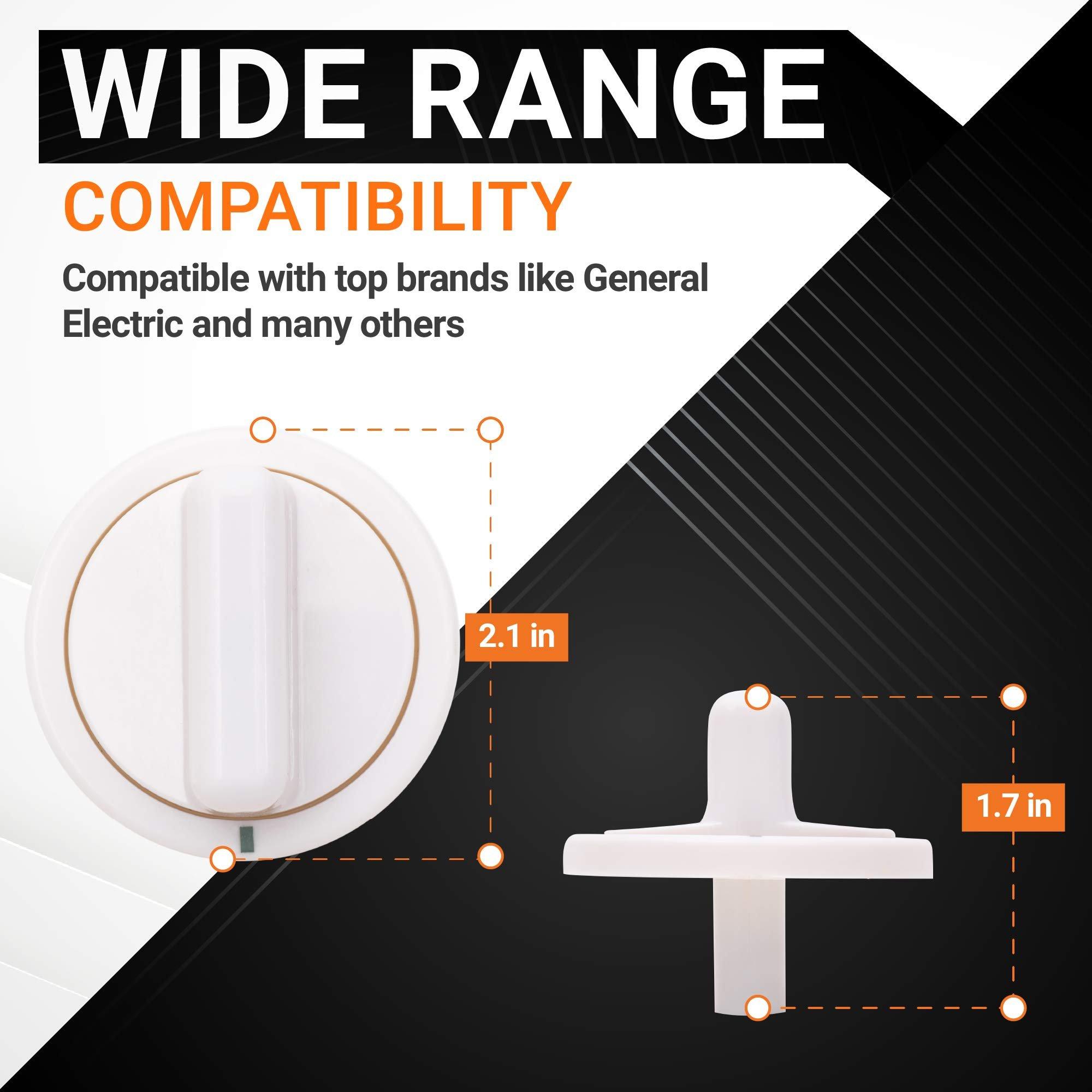 [Lifetime Warranty] WE01X10160 Timer Knob - Compatible with GE Washers/Dryers - Replaces AP3207448 PS755794 WE01X10069 - Pack of 2 image 1