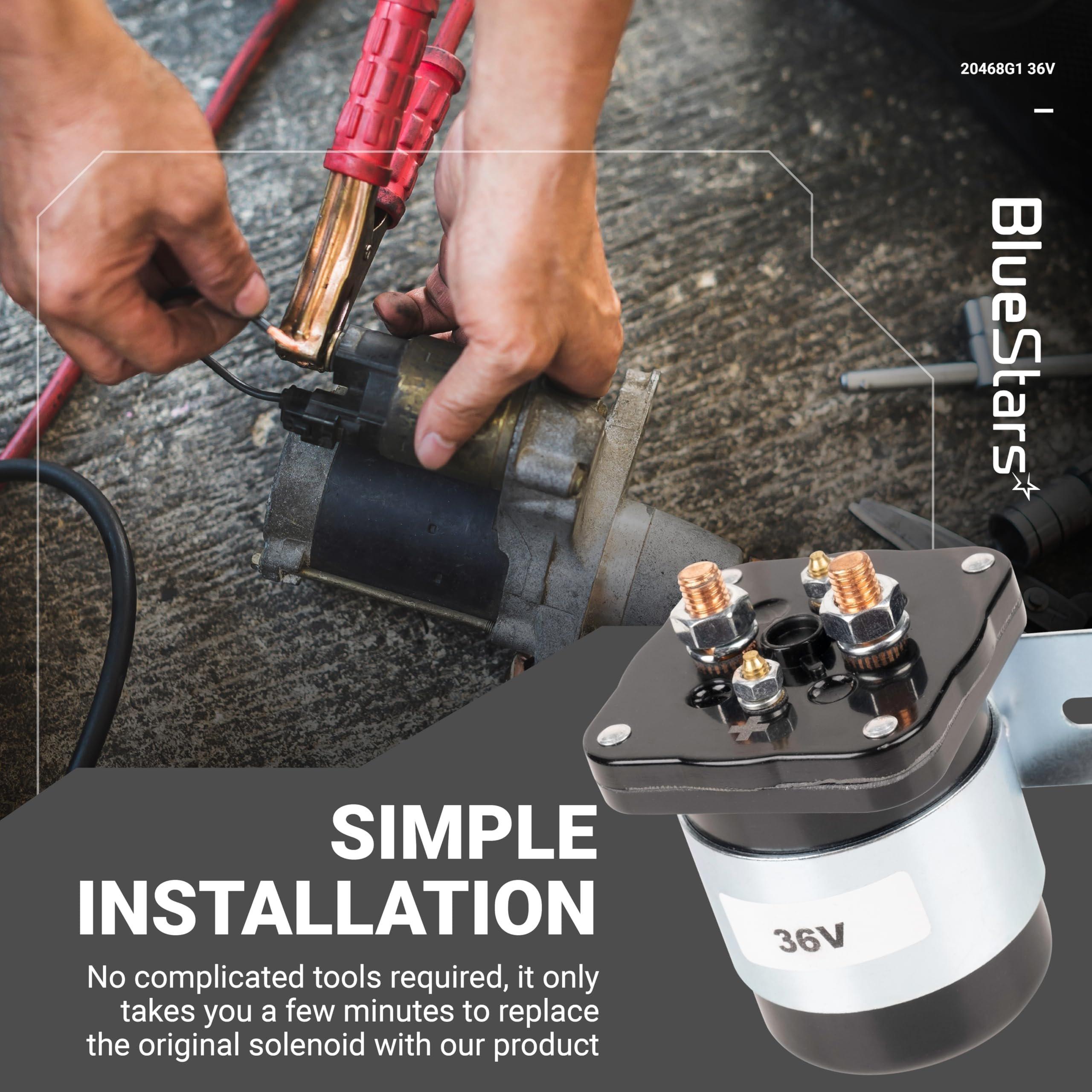 [Lifetime Warranty] 20468G1 36V Golf Cart Solenoid 4-Terminal - Compatible with 1988-2005 Club Car DS Columbia EZGO Yamaha G4 G8 G9 G11 G16 Electric image 5