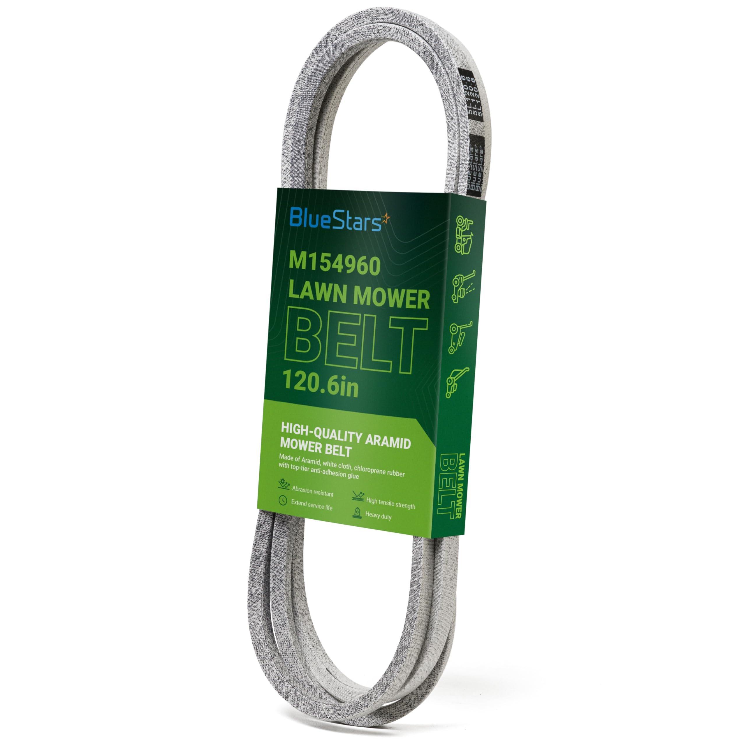[Lifetime Warranty] M154960 Secondary Deck Belt - Compatible with 54â€ Mower Decks John Deere, Lawn Tractors - 120.6" x 5/8" image 0