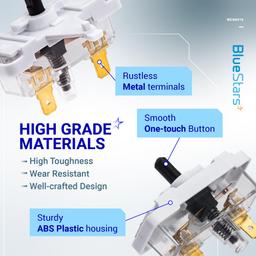 [Lifetime Warranty] WE4M416 Dryer Push-to-Start Switch Replacement - Compatible with GE Hotpoint Kenmore Dryers - Replaces WE4M352 WE4M367 1811209 AP4980900 PS3487190 AH3487190 EA3487190 thumbnail 3